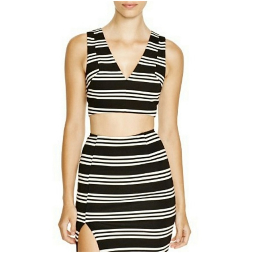 Striped crop top